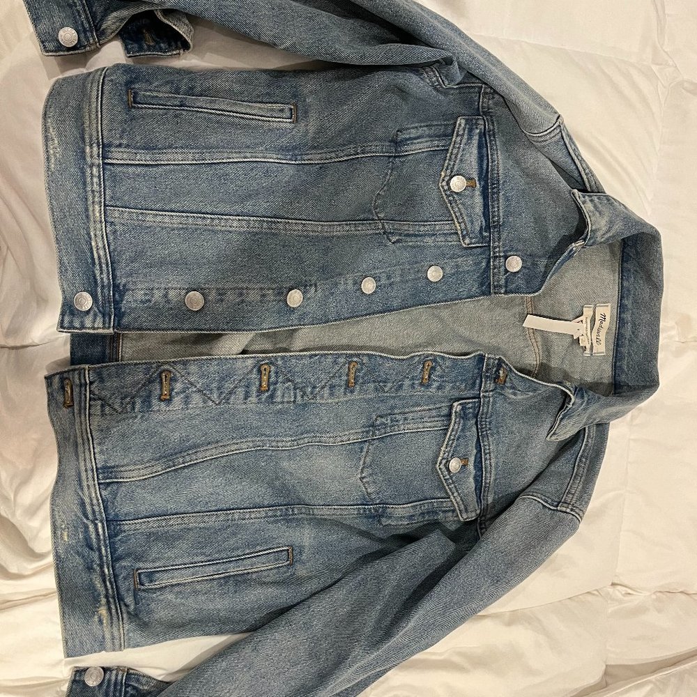 NWT Madewell The Oversized Trucker Jean Jacket